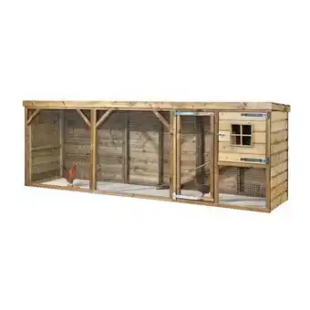 Welkoop Glorenza Adri - Kippenhok - 363x95x124 cm aanbieding