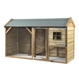 Welkoop Glorenza Lola - Konijnenhok - 243x95x148 cm aanbieding