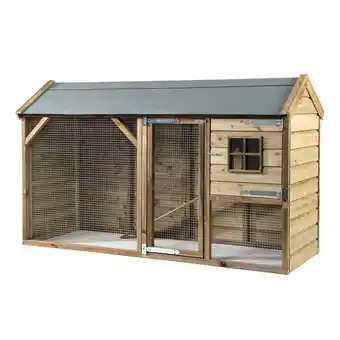 Welkoop Glorenza Lola - Konijnenhok - 243x95x148 cm aanbieding
