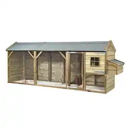Welkoop Glorenza Eva - Kippenhok - 393x95x148 cm aanbieding