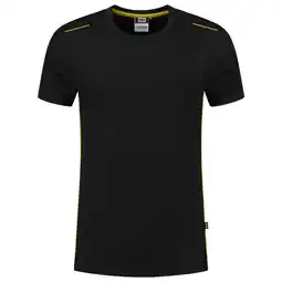 Welkoop Tricorp Accent 102703 - T-shirt - Zwart/Geel aanbieding