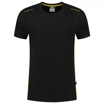 Welkoop Tricorp Accent 102703 - T-shirt - Zwart/Geel aanbieding