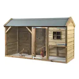 Welkoop Glorenza Kiki - Kippenhok - 243x95x148 cm aanbieding