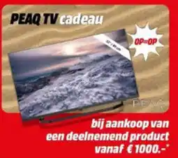 MediaMarkt PEAQ TV cadeau aanbieding