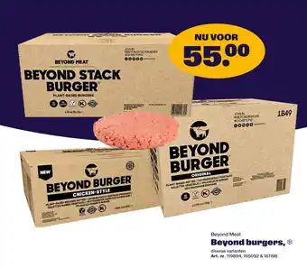 Bidfood Beyond burgers aanbieding