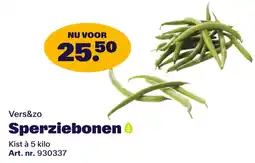 Bidfood Vers&zo Sperziebonen aanbieding