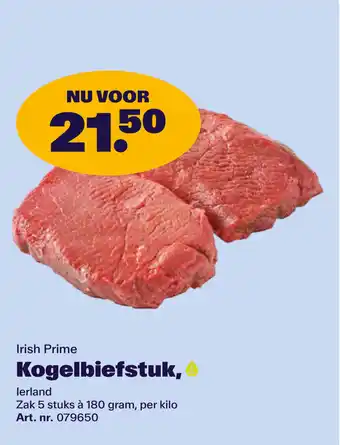 Bidfood Irish Prime Kogelbiefstuk aanbieding