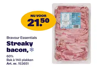 Bidfood Bravour Essentials Streaky bacon aanbieding