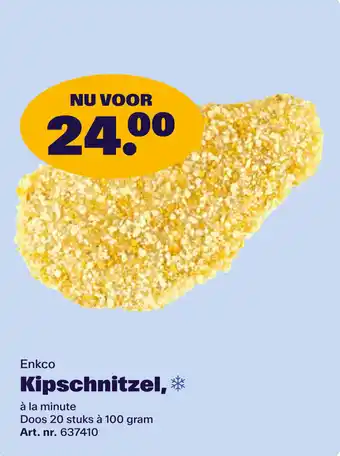 Bidfood Enkco Kipschnitzel aanbieding