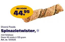 Bidfood Diversi Foods Spinazietwister aanbieding