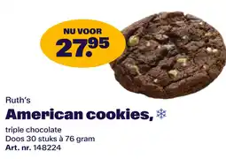 Bidfood Ruth's American cookies aanbieding