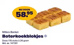Bidfood Millers Banket Boterkoekblokjes aanbieding