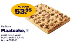 Bidfood De Maro Plaatcake aanbieding