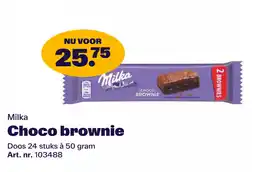 Bidfood Milka Choco brownie aanbieding