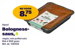 Bidfood Henri Bolognese saus aanbieding