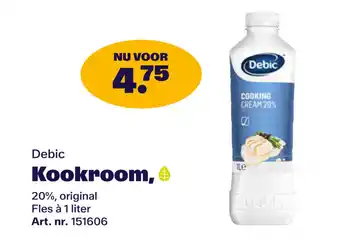 Bidfood Debic Kookroom aanbieding