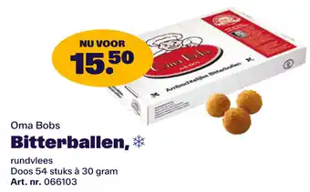 Bidfood Oma Bobs Bitterballen aanbieding
