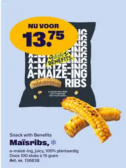 Bidfood Snack with Benefits Maïsribs aanbieding