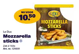 Bidfood Le Duc Mozzarella sticks aanbieding