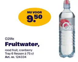 Bidfood 02life Fruitwater aanbieding