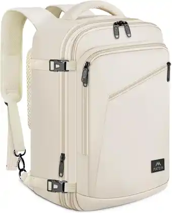 Amazon MATEIN Handbagage rugzak vliegtuig voor handbagage, beige, Ryanair 40x20x25cm, Zakelijk aanbieding