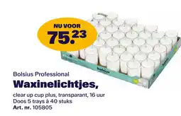 Bidfood Bolsius Professional Waxinelichtjes aanbieding