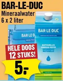 Dirck 3 BAR-LE-DUC Mineraalwater aanbieding