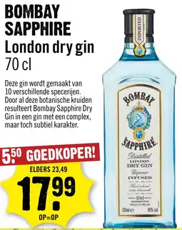 Dirck 3 Bombay Sapphire aanbieding