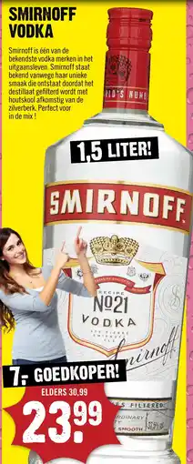 Dirck 3 Smirnoff Vodka aanbieding