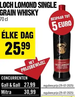 Dirck 3 Loch Lomond Single Grain Whisky aanbieding