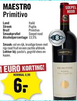 Dirck 3 Maestro Primitivo aanbieding