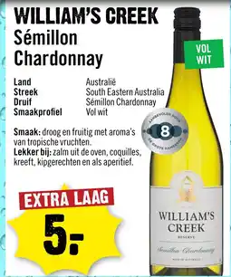 Dirck 3 William's creek Sémillon Chardonnay aanbieding