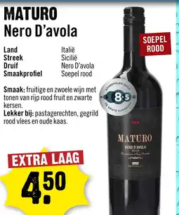 Dirck 3 MATURO Nero D'avola aanbieding