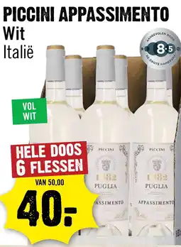 Dirck 3 Piccini Apassimento Wit aanbieding