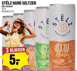 Dirck 3 Stëlz hard seltzer aanbieding