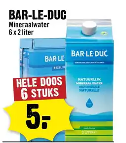Dirck 3 BAR-LE-DUC Mineraalwater aanbieding