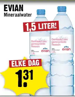 Dirck 3 Evian Mineraalwater aanbieding
