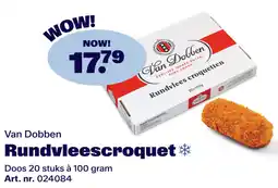 Bidfood Van Dobben Rundvleescroquet aanbieding