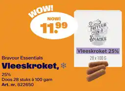 Bidfood Bravour Essentials Vleeskroket aanbieding