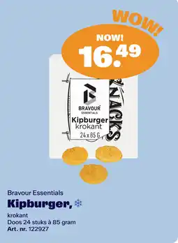 Bidfood Bravour Essentials Kipburger krokant aanbieding