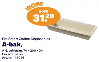 Bidfood Pro Smart Choice Disposables A bak aanbieding