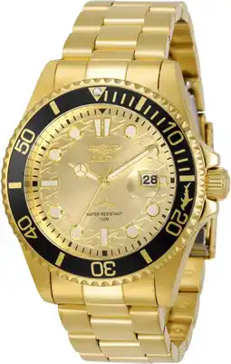 Amazon Invicta Pro Diver Heren Quartz horloge van roestvrij staal - 43 mm aanbieding