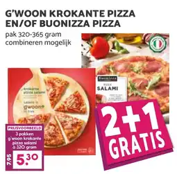 De Boerenschuur G'woon krokante pizza en of buonizza pizza aanbieding