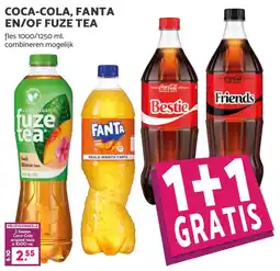 De Boerenschuur Coca cola, fanta en of fuze tea aanbieding