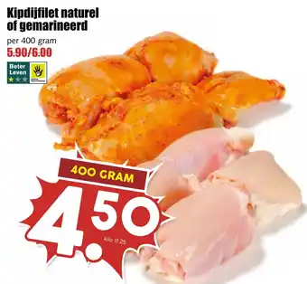 De Boerenschuur Kipdijfilet naturel of gemarineerd aanbieding