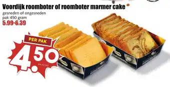 De Boerenschuur Voordijk roomboter of roomboter marmer cake aanbieding