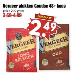 De Boerenschuur Vergeer plakken Goudse 48+ kaas aanbieding