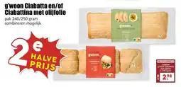 De Boerenschuur G'woon ciabatta en of ciabattina met olijfolie aanbieding