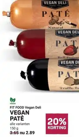 Ekoplaza VEGAN PATÉ aanbieding