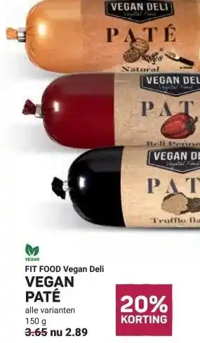Ekoplaza VEGAN PATÉ aanbieding